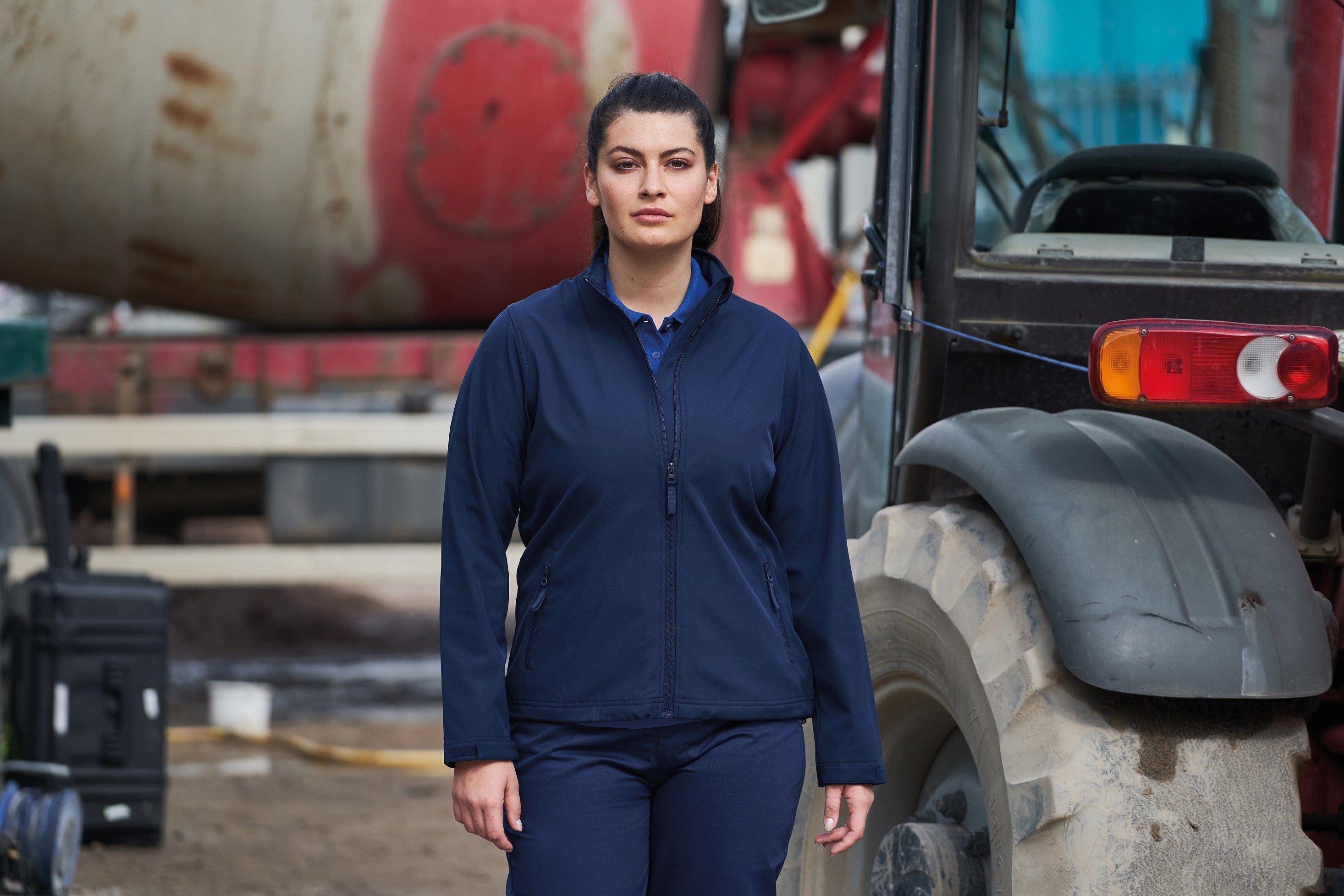 Ladies Pro 2 Layer Softshell Jacket | BLACK